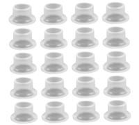 Tap Washers for 1/4 Inch Hose 20PCS Faucet Leak-Proof Sealing Gasket Heavy Duty Silicone Washer for Shower Hose Sealing Silicone Plug for Faucet Triangle Valve White Tap Washers
