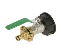 Tap with 2 connections Kerbl IBC GeKa