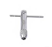 Tap Wrench Set Adjustable Silver T-Handle Ratchet Tap Holder Wrench Hand Thread Taps for Tap and Die Sets (M5-12)