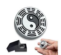 Tapazapa Fidget Slider Metal Haptic Toys Fidgets for Adults Anxiety Stress Relief, Prevent Alzheimer's Clicks Fidget Slider for School Home Office(Silver)
