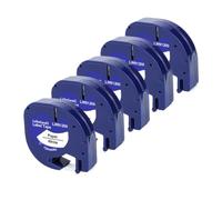 Tape 2 5 10Pcs 91201 91202 12267 12mm LT Compatible with 91221 91331 91200 Label Maker(5PK Paper White)