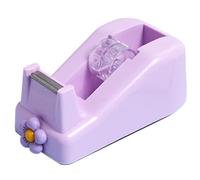 Tape Cutter with Dispenser - Floral with Non-Slip Base - Packaging Tape Dispenser for Students, Teachers, Adults, Children, Scrapbooking, Shipping, School and Home