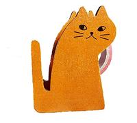 Tape Dispenser, Cute Cat Vintage Wooden Kitty Tape Cutter with 1 Roll Tape for Home Office Desktop Accessory for Students Girls Boys