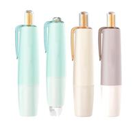 Tape Dispenser Pen, 4 Pieces Retractable Adhesive Sticky Dispenser | PP Double Sided Tape Roller for Kids Adults Teacher for Journaling Scrapbooking Photo Home School Classroom 10.5cm