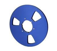 Tape Empty Reel, Stainless Steel Screw 3 Holes 1/4 10.5 Inch Empty Rewind Spool for Spool Tape Recorder (Blue)
