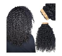 tape extensions Tapes on Hair 100g 40Pcs Kinky Curly Tape in Human Hair Extension Mongolian Remy Skin Weft Tape Hair Sassy Curly Adhesive Hair Extensions(30inch 40pieces)