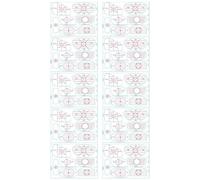 Tape Golf Clubs - 6.69 x 4.09 Inch Batting Tape, 10 Sheet Alignment Guides | For Precision Golf Training | 130 x 75 mm Stickers for Women, Athletes, Oscillant