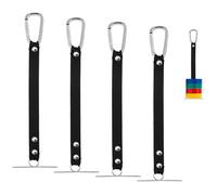 Tape Holder for Tool Belt, 4Pcs Electrical Tape Holder, 2.4" Wide Thong Black Electrical Contractor Tool Belts for Electrician, Construction, Carpenter, Framer, Electric