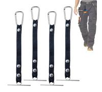 Tape Holder for Tool Belt | Set of 4 Polyester Straps for Ribbons | Anti-Rust Tape Organizer for Work Building Warehouse Automotive Home