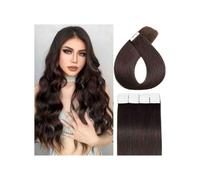 Tape In Extensions, Seamless Hair Extensions 50g Dark Brown for Women Hair Extensions(22 inch)