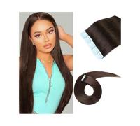 Tape in Hair Extensions, 16-26 Inch Human Hair Extensions 20 Invisible Wigs,Invisible Tape Ins for Natural Look & Volume(24 inch)