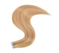 Tape In Human Hair Extensions Natural Hair Silky Straight Double Sided Tape Real Remy Hair Easy To Use(18inch)