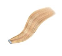 Tape In Human Hair Extensions Natural Hair Silky Straight Double Sided Tape Real Remy Hair Easy To Use(16inch)