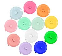 Tape Measure, 12 Pack Measuring Tape for Body Measurements Retractable, Small Mini Sewing Fabric Cloth Tailor Waist Tape Measure Body Measuring Tape, 150cm/60inch