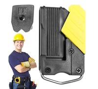Tape Measure Belt Clip, Quick Access Tool Holster, Locking Tape Holder Organizer, Durable Clips On Pouch, Ideal for Construction, Carpentry, Climbing, Outdoor Work, Home Tasks, 8.5 cm Black