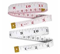 Tape Measure body-Measuring tape Body measurement-Soft Ruler measurement Tape for sewing tailoring crafting building clothing 2-Sided-60 Inches150 cm-measure tool - Multi Colour & Pack (Red & White)