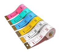 Tape Measure Body Measuring Tape, Soft Fabric Measuring Tape for Sewing Cloth Measurement, 60 Inch Double Scale Tailor Ruler for Weight Loss (Multicolored)