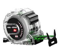 Tape Measure Carpenter Standard Measuring Retractable Stainless Steel Tape Measure with Clear Case for Woodworking Tool Measurements (10m)