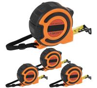 Tape Measure Inch Metric Measuring Tape with Thumb Lock Auto-Retract, High Precision Lock Retractable Measurement Tool Easy Read and Carry for Engineer Enduring Case 5M/7.5M (7.5M/25FT)
