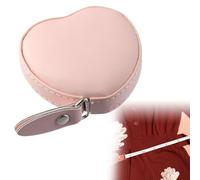 Tape Measure Leather Retractable, Measuring Tape for Body, 60 Inch/1.5 Meter Long Small Sewing Tape Measure for Tailors and Designers, Pink
