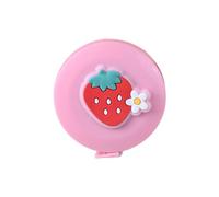 Tape Measure Retractable 60-Inch 1.5 Meter Mini Measuring Tape Soft Body Tailor Sewing Measuring Ruler, Cute Craft Cloth Tape Measure Ruler Business Gift for Kids Adults (Flower Strawberries)