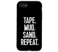 Tape Mud Sand Repeat Funny Drywall Finisher Design Case for iPhone SE (2020) / 7/8