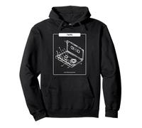 Tape - Music Makes My Heart Beat (Retro Cassette Graphic) Pullover Hoodie