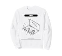 Tape - Music Makes My Heart Beat (Retro Cassette Graphic) Sweatshirt