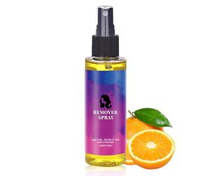 Tape Remover Hair Extensions, Tape Extensions Remover, Lace Glue Remover for Hair Replacement Lace Front Wig, Poly Hairpieces, Toupee, Cosmetic Hair Systems Bonding, Easy to Use（Yellow-118ml）