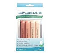 Tape Runner - Strong Adhesive, 4 Pieces Sticky Applicator for Paper Crafting, Bonding Dispenser with Internal Roller, Stationery Supply, Fastening Pen for Notebook, Planner and Revision Guide