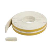 Tape Soundproof Seal Strip 12M Rubber Foam Sealing Strip Draught Excluder Soundproofing and Dustproofing for Window and Door Seams Type I 9 * 2mm White