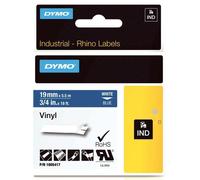 Tape Vinyl White On Blue 19mm, Label Printer Tape - 1805417