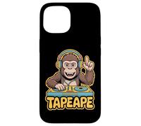 Tapeape Dj Monkey Turntable Tape Ape Headphones Case for iPhone 15