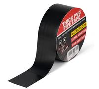 TAPEBEAR Corrosion Protection Pipe Tape, 10mil Pipe Wrap Tape for Drain Pipe, Metal Electrical Outdoor Underground Pipe, Waterproof PVC Black Tape Thicker for Hose Leak Proof, 50mm x 30m