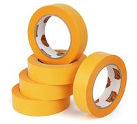 TAPEBEAR Delicate Surface Painters Tape Low Tack Masking Tape 30mm x 50m, 7-Days UV & Sunlight Resistant, Damage-Free, Sharp Paint Lines for Indoor Outdoor Painting Decorating, 5Rolls