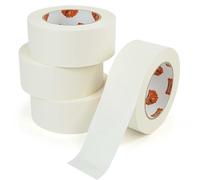 TAPEBEAR Eco-Friendly Kraft Paper Tape 50mm x 50m, White Paper Packing Tape, Biodegradable Recyclable Packaging Tape Self Adhesive Box Tape for Shipping, Sealing, Moving, 4Rolls