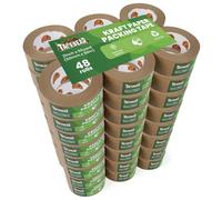 TAPEBEAR Kraft Paper Packing Tape 50mm x 50m, Eco Friendly & Recyclable