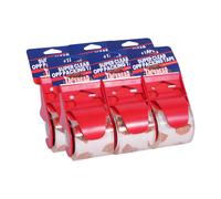 TAPEBEAR No Noise Packing Tape, Upgraded High Transparency 2.6mil x 1.88" x 55 Yards Quiet Packaging Tape Refill Rolls, Heavy Duty shipping Tape for Sealing, storage Moving, 12 Rolls, Total 660Yards