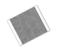 TapeCase Silver Aluminum Foil Tape with Conductive Acrylic Adhesive, Converted from 3M 1120, 1.5" Length, 1.5" Width, Squares (Pack of 100)