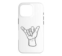 Taped Fingers Brazilian Jiu-Jitsu BJJ Shaka Hand Case for iPhone 16 Pro