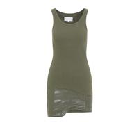 Taped Rib Mini Dress - female - Maison Margiela - Short Dresses - Green - S - Dresses S
