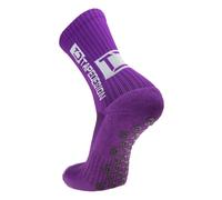 Tapedesign - "Classic 1 Pair Non-Slip Football Grip Socks Purple (Size 5-14) for Men, Women & Kids - Soccer Socks for Adults & Youth (Unisex) - Anti-Slip Sport Socks for Basketball, Tennis & Running