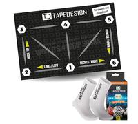 TAPEDESIGN Football Training Mat for Kids - Non-Slip & Robust - For Ball Control, Technology & Indoor Training - Includes Grip Socks Children - Gift for Boys & Girls - Sports Set Home