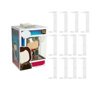 Tapeera 12-Pack Acrylic Anime Figure Display Shelves - Boxed Pop Figure Compatible - No Drill, Clear Glossy Floating Shelves
