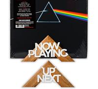 Tapeera Now Playing Record Stand - Wall Mountable Wooden Record Holder - LP Display with Floating Shelf, No Drill, No Screw (2 Stands)