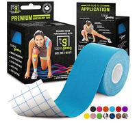 TapeGeeks Premium Kinesiology Tape Best for Athletic Sports Physio Therapy Taping for Knee Shoulder Elbow (Blue, 5cm x 5m)