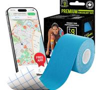 TapeGeeks Premium Kinesiology Tape Best for Athletic Sports Physio Therapy Taping for Knee Shoulder Elbow (Blue, 5cm x 5m)