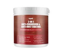 Tapel 2-in-1 Rust Encapsulator & Anti-Corrosion Paint - Gloss Black 1L, No Primer Needed - Direct-to-Rust Metal Coating for Outdoor, Automotive & Industrial Use - Long-Lasting Protective Finish