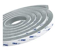 Tapel Brush Weather Stripping with 3M 9448 - Super Strength Sealant Thermal Insulation, Noise & Dust Reduction - Draught Excluder Sealing Strip for Window, Doors, Garage - 5m(L) x 9mm(W) x 15mm(T)