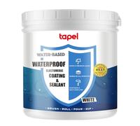 tapel Liquid Rubber Waterproof Sealant (White, 1L)